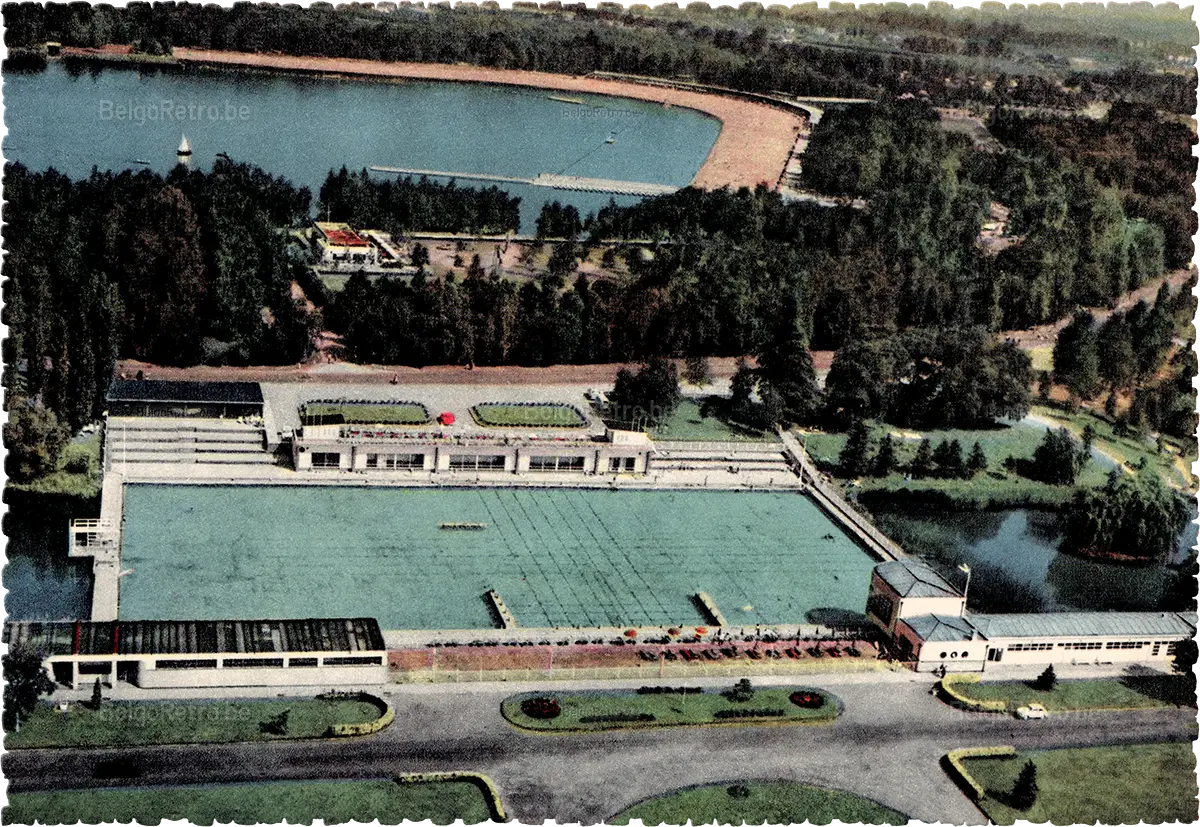  Rijksdomein te HOFSTADE Zwembassin Op de achtergrond kinderspeelplein en het strand  16-92 A Cliché Poncin  COMBIER IMP. MACON (S.-et-L.) ’’CIM’’ - 23 