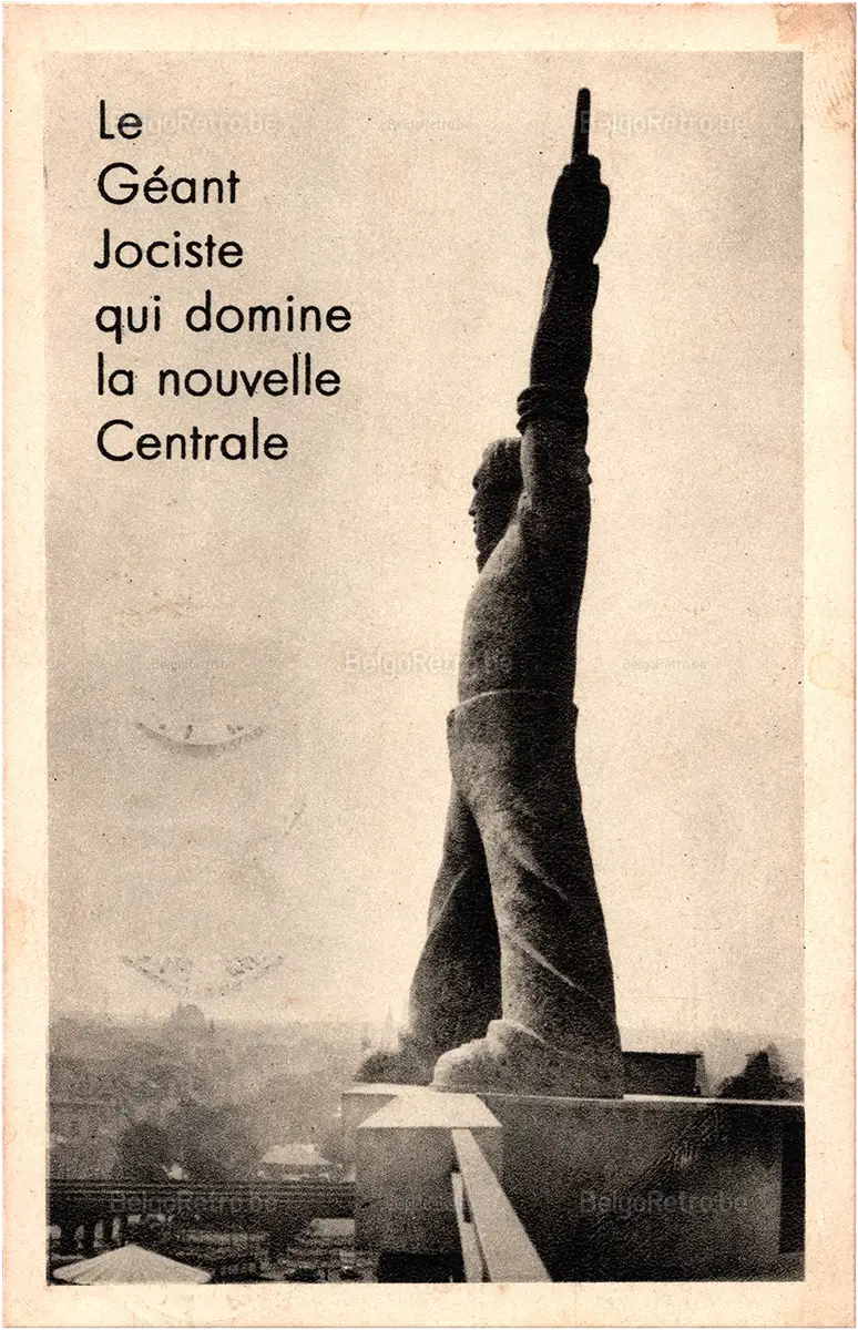Le Géant Jociste qui domine la nouvelle Centrale   Edition Jociste, Boulevard Poincaré, 78-79, Bruxelles. 