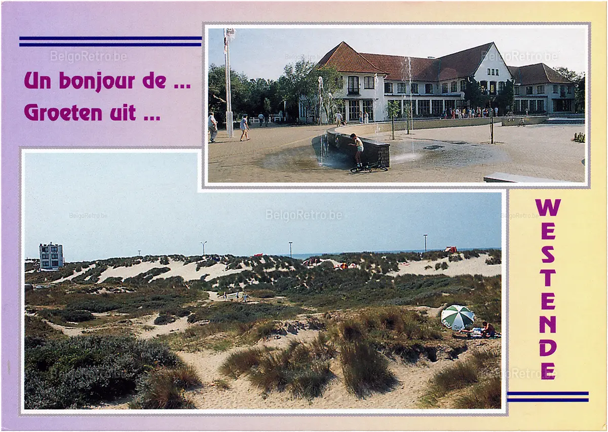Un bonjour de... Groeten uit... WESTENDE Groeten uit - Un bonjour de - Greetings from - Grüsse aus WESTENDE  Verdeler : CLARYSSE n.v. Westende  © A.V.M. B-8400 OOSTENDE TEL : (059) 70.86.22 