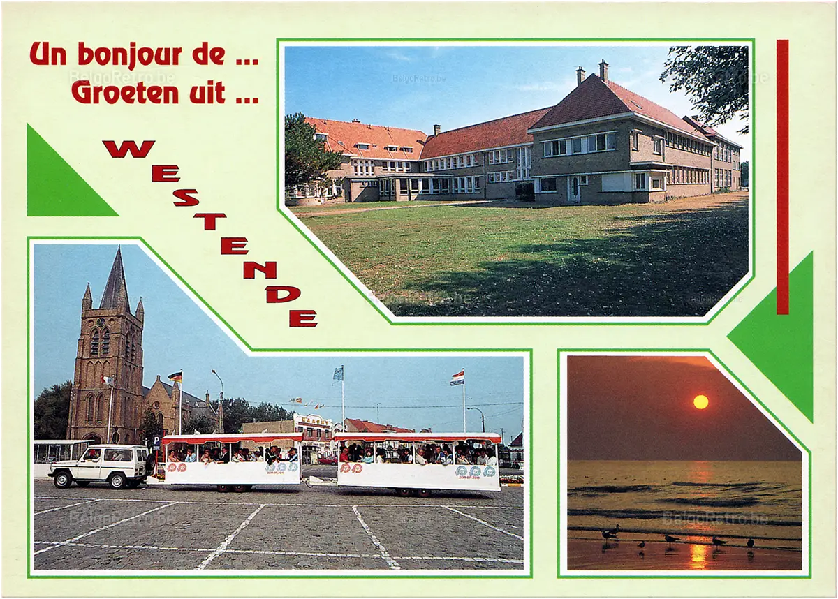 Un bonjour de... Groeten uit... WESTENDE Groeten uit - Un bonjour de - Greetings from - Grüsse aus WESTENDE   © A.V.M. B-8400 OOSTENDE Tel. : (059) 70.86.22 