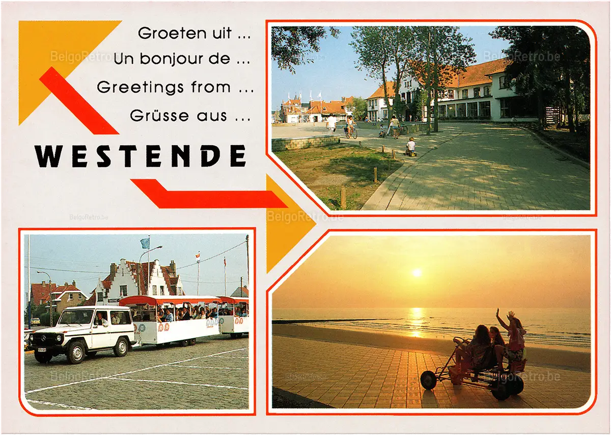Groeten uit... Un bonjour de... Greetings from... Grüsse aus... WESTENDE Groeten uit Un bonjour de Greetings from Grüsse aus WESTENDE   © a. van mieghem B-8400 OOSTENDE Tel 059/70.86.22 
